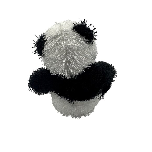 Fluffy Panda Plush By Ganz 6" Black & White Soft Stuffed Toy NO CODE - Picture 3 of 4